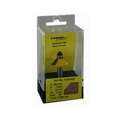 Famag 45° Chamfer cutter "3118" Z2 carbide...