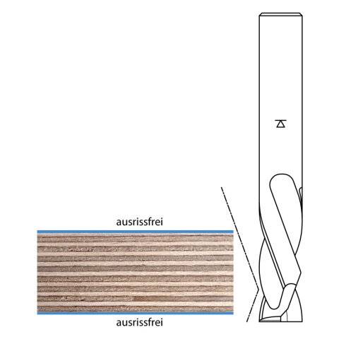 Aigner VHW-Schlichtfräser 12x32/90mm S12 Z2+2 Wechseldrall