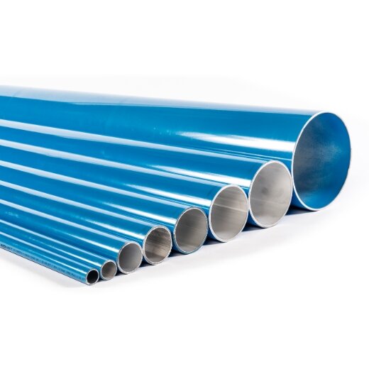 Schneider D80mm Alu-Rohr zur Druckluftverteilung D=80mm L=5,70m blau (RAL 5012)