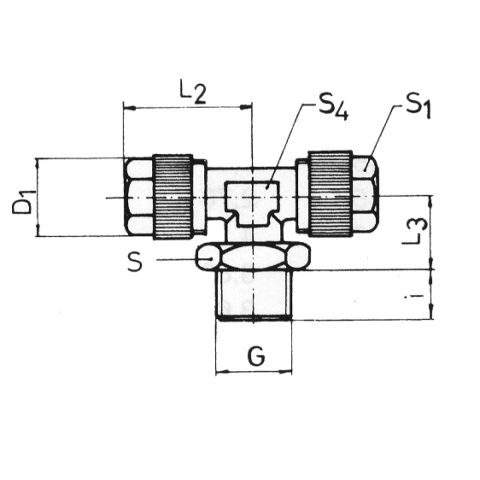 Schneider T-Verschraubung TVS-DR 6-4xG1/8ax6-4