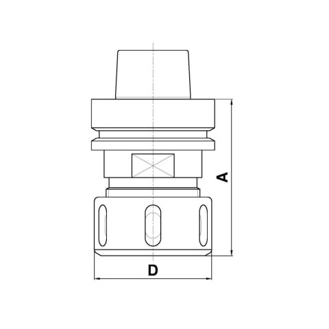 Aigner Spannzangenfutter HSK-F 63 - RL / A=76, C910-76R