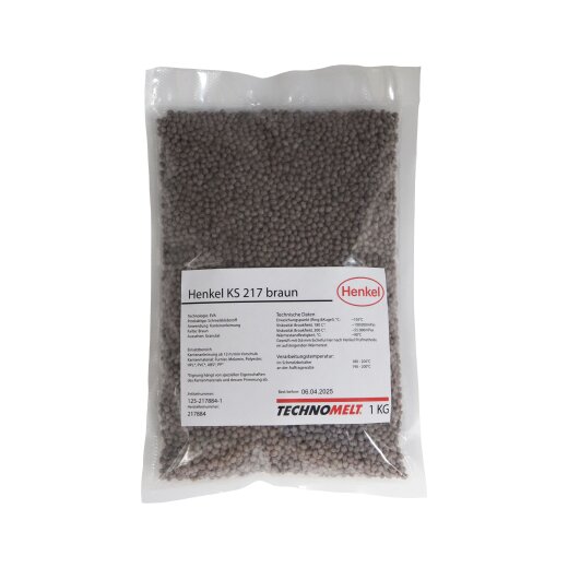 Henkel Granulat Schmelzkleber TECHNOMELT Dorus KS 217 braun (1 kg Beutel)