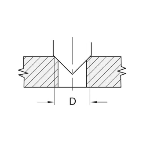 JSO 90° Versenker VHW Z3 18x9/70mm S10mm rechts