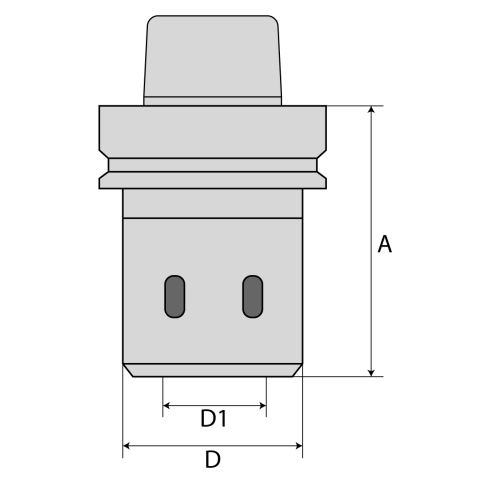 AKE Hoch-Präzisions Spannzangenfutter HSK-F 63 HP...