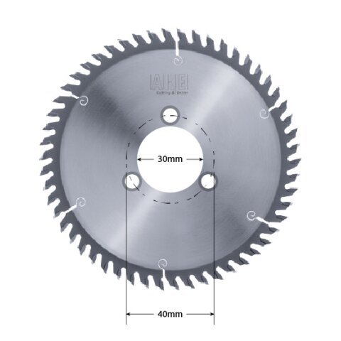 AKE 120mm Kreissägeblatt HW 120x2,6/1,6x30mm Z30 Wechselzahn NL 3/6,5/40