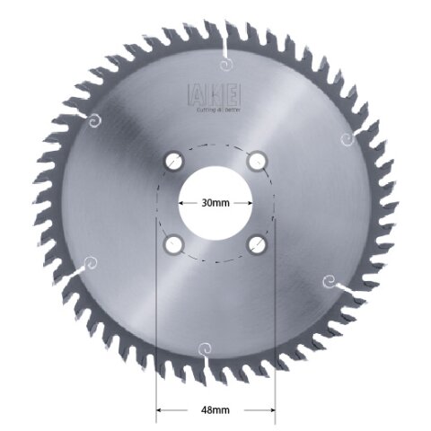 AKE 150mm Kreissägeblatt HW 150x3,2/2,2x30mm Z24 Wechselzahn NL 4/5,5/48