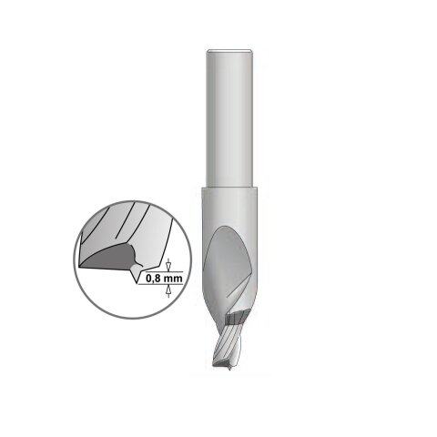 AKE 7,5mm VHW Stufenbohrer 7,5x9/70mm rechts für M5 Gewindeeinsatz