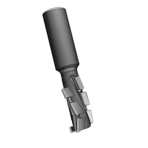 AKE 16mm Diamant (PKD) Nutfräser "Blackline" 16x34/105mm Z2+1 rechts