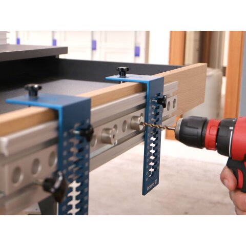 Lochness32 Griffschablonenset zum Bohren von Grifflöchern im 32mm-Raster