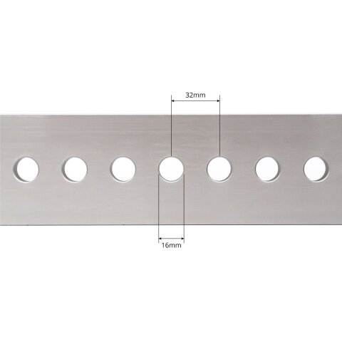 Lochness32 512mm Aluminium Schiene mit 32mm Lochraster