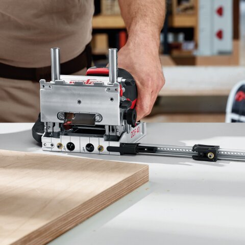 Mafell DuoDübler DDF 40 MidiMAX im T-MAX Ausstellungsmaschine