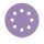 Smirdex P120 Schleifscheibe "740" Keramik Ø=125mm Papier lila 8 Loch 100 Stück
