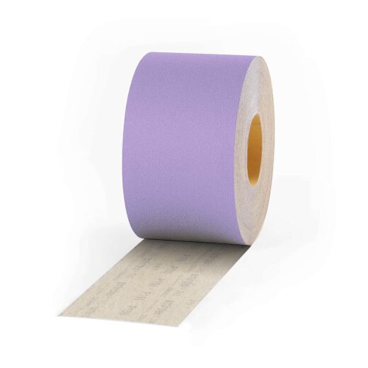 Smirdex 70mm Klett-Schleifpapire Rolle "740" P40 - P600 Keramik lila