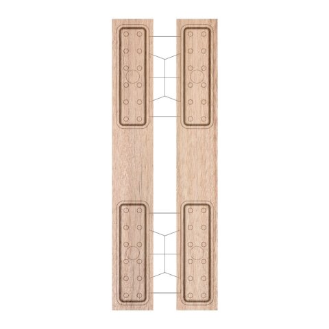 Alternativ Twin-Blocksauger 2x 172x54mm Höhe 74mm