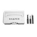 Shaper Basis Fräser-Set 3-teilig 6 und 3mm Nutfräser + Gravierfräser