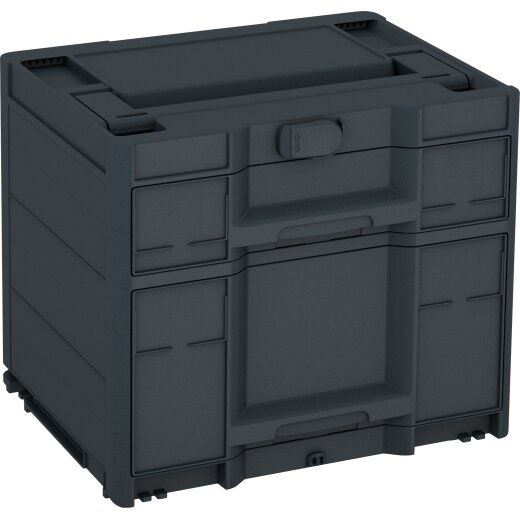 Tanos systainer³ Sortainer/2 M 337 anthrazit (RAL 7016), closure anthracite grey (RAL 7016), handle anthracite grey (RAL 7016)