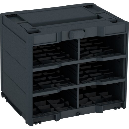 Tanos systainer³ Rack/0 M 337 anthrazit (RAL 7016), closure anthracite grey (RAL 7016), handle anthracite grey (RAL 7016)