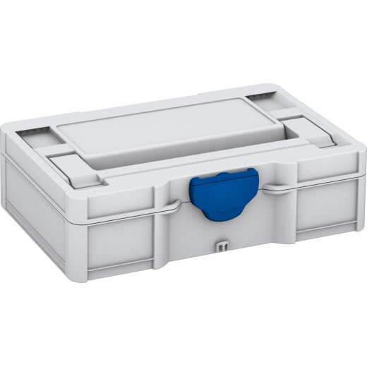 Tanos systainer³ S 76 light grey (RAL 7035), closure signalblue (HKS 43 K)