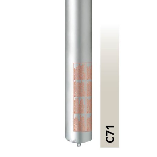 Otto Silikon fugengrau C71 glänzend "OTTOSEAL® S100" Premium 400 ml Alu-Folienbeutel