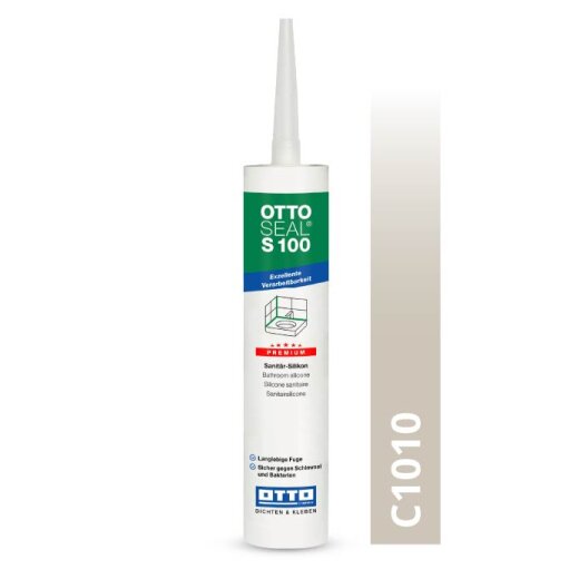 Otto Silikon graurot C1010 glänzend "OTTOSEAL® S100" Premium 300 ml Kartusche
