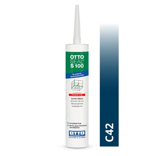 Otto silicone sorrentoblue C42 glossy "OTTOSEAL® S100" Premium 300 ml Cartridge