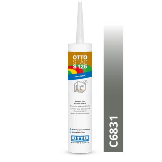 Otto silicone matt anthracite grey C6831 matt "OTTOSEAL® S125" low-odour 310ml Cartridge