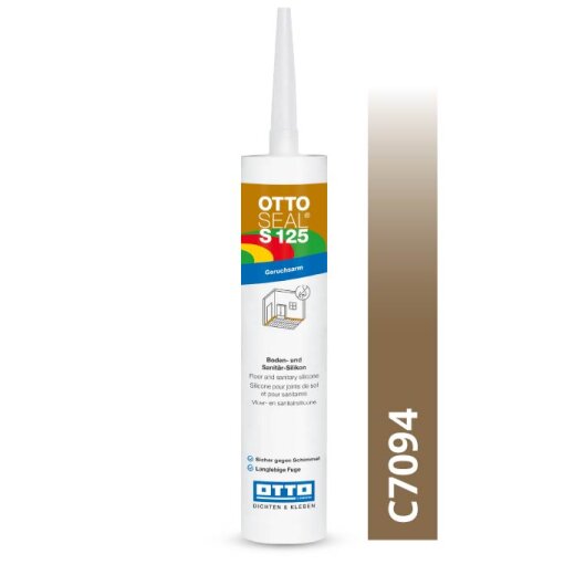 Otto silicone matt fair brown C7094 matt "OTTOSEAL® S125" low-odour 310ml Cartridge