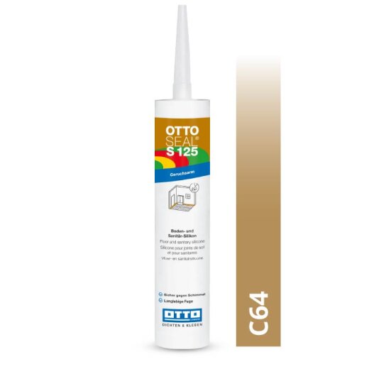 Otto Silikon eiche hell C64 glänzend "OTTOSEAL® S125" geruchsarm 310ml Kartusche