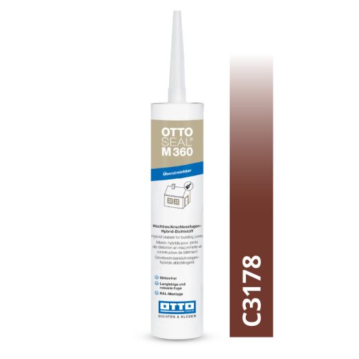 Otto Hybrid-Dichtstoff backsteinrot C3178 glänzend "OTTOSEAL® M360" 300ml Kartusche