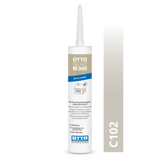 Otto Hybrid-Dichtstoff mörtelgrau C102 glänzend "OTTOSEAL® M360" 300ml Kartusche