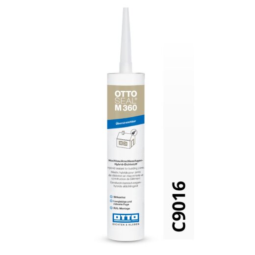 Otto Hybrid-Dichtstoff RAL 9016 C9016 glänzend "OTTOSEAL® M360" 300ml Kartusche