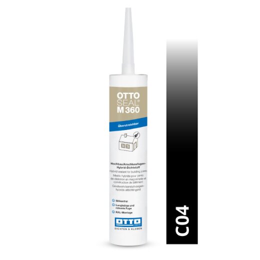Otto Hybrid-Dichtstoff schwarz C04 glänzend "OTTOSEAL® M360" 300ml Kartusche