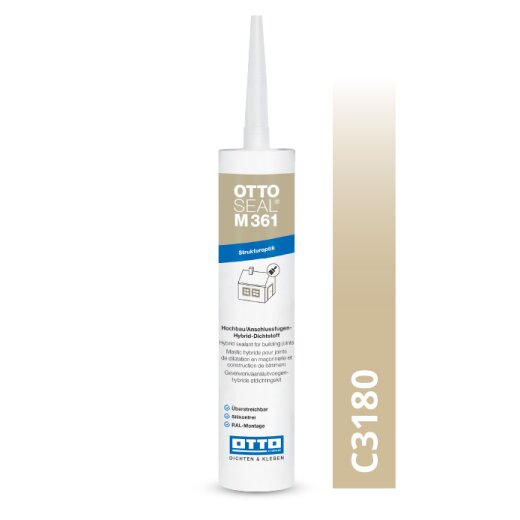 Otto Hybrid-Dichtstoff sandbeige C3180 strukturiert "OTTOSEAL® M361" 300ml Kartusche