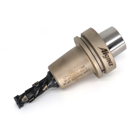 Aigner diamond (PCD) Shank-Grooving-Cutter "Konstantin-Mini-Finish" 16x45,8/110mm Z1+1 S20 right in HSK-F 63 shrink chuck