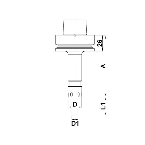 Aigner HSK-F 63 Mini Spannzangenfutter ER16 "C914"