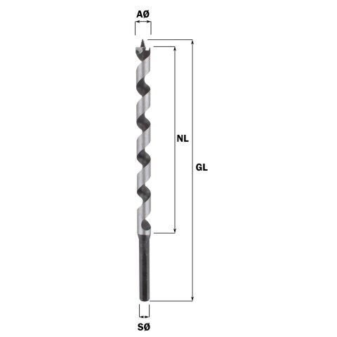 Famag 17mm Auger bit "Lewis" 17x380/460mm S13