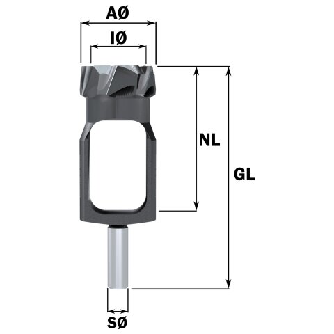 Famag 55/69mm Scheibenschneider WS "1616" 55/69x70/140mm Z6 S16