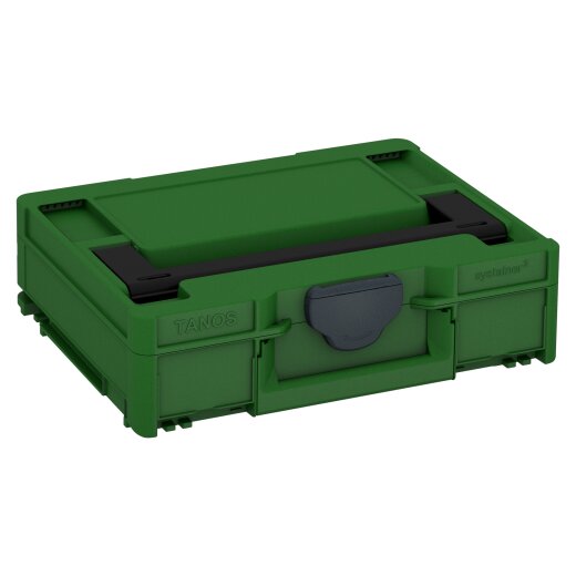 Tanos systainer³ M 112 smaragdgrün (RAL 6001), Verschluss anthrazit (RAL 7016), Griff schwarz (RAL 9004)