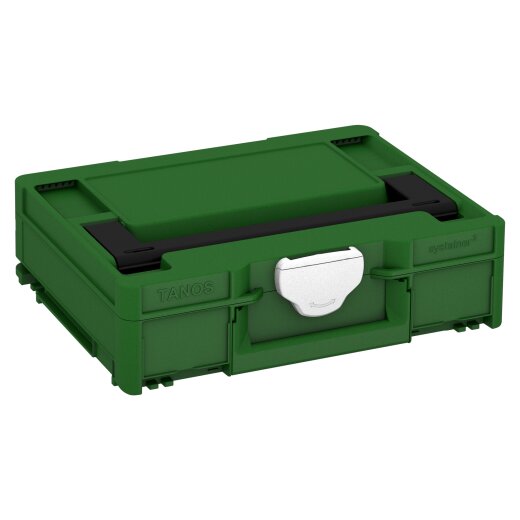 Tanos systainer³ M 112 smaragdgrün (RAL 6001), Verschluss weiß (RAL 9016), Griff schwarz (RAL 9004) - 83550001.1084