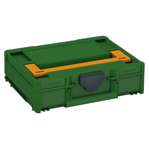Tanos systainer³ M 112 emerald green (RAL 6001), closure anthracite grey (RAL 7016), handle daffodil yellow (RAL 1007)