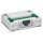 Tanos systainer³ M 112 light grey (RAL 7035), closure anthracite grey (RAL 7016), handle signal green (HKS 54 K)