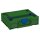 Tanos systainer³ M 112 emerald green (RAL 6001), closure signalblue (HKS 43 K), handle saphire blue (RAL 5003)