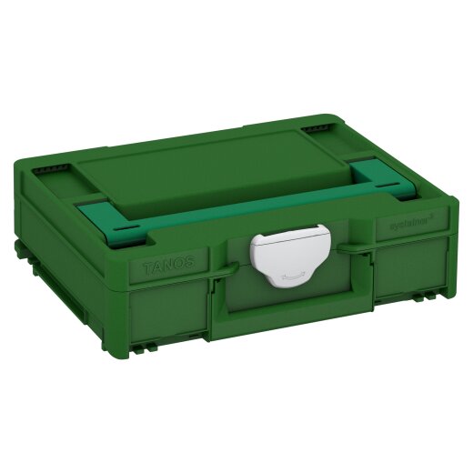 Tanos systainer³ M 112 emerald green (RAL 6001), closure light grey (RAL 7035), handle signal green (HKS 54 K)