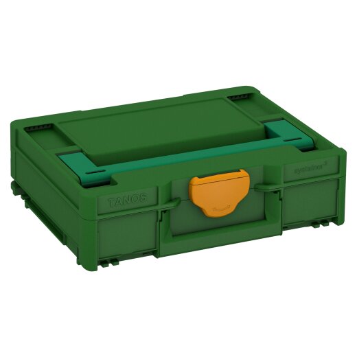 Tanos systainer³ M 112 emerald green (RAL 6001), closure daffodil yellow (RAL 1007), handle signal green (HKS 54 K)