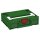 Tanos systainer³ M 112 emerald green (RAL 6001), closure carmine red (RAL 3002), handle white (RAL 9016)