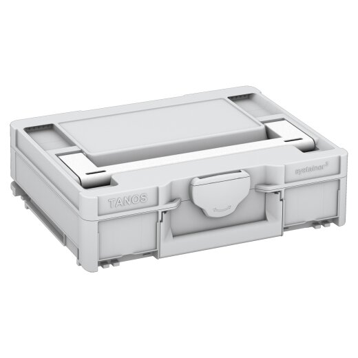 Tanos systainer³ M 112 light grey (RAL 7035), closure light grey (RAL 7035), handle white (RAL 9016)
