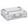Tanos systainer³ M 112 light grey (RAL 7035), closure light grey (RAL 7035), handle white (RAL 9016)
