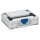 Tanos systainer³ M 112 light grey (RAL 7035), closure signalblue (HKS 43 K), handle anthracite grey (RAL 7016)