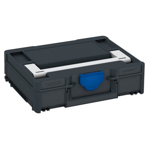 Tanos systainer³ M 112 anthracite grey (RAL 7016), closure signalblue (HKS 43 K), handle light grey (RAL 7035)