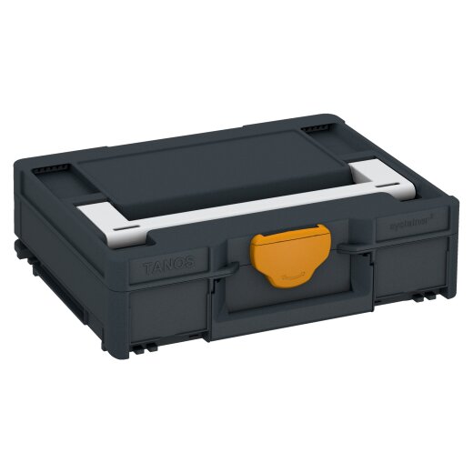 Tanos systainer³ M 112 anthracite grey (RAL 7016), closure daffodil yellow (RAL 1007), handle light grey (RAL 7035)